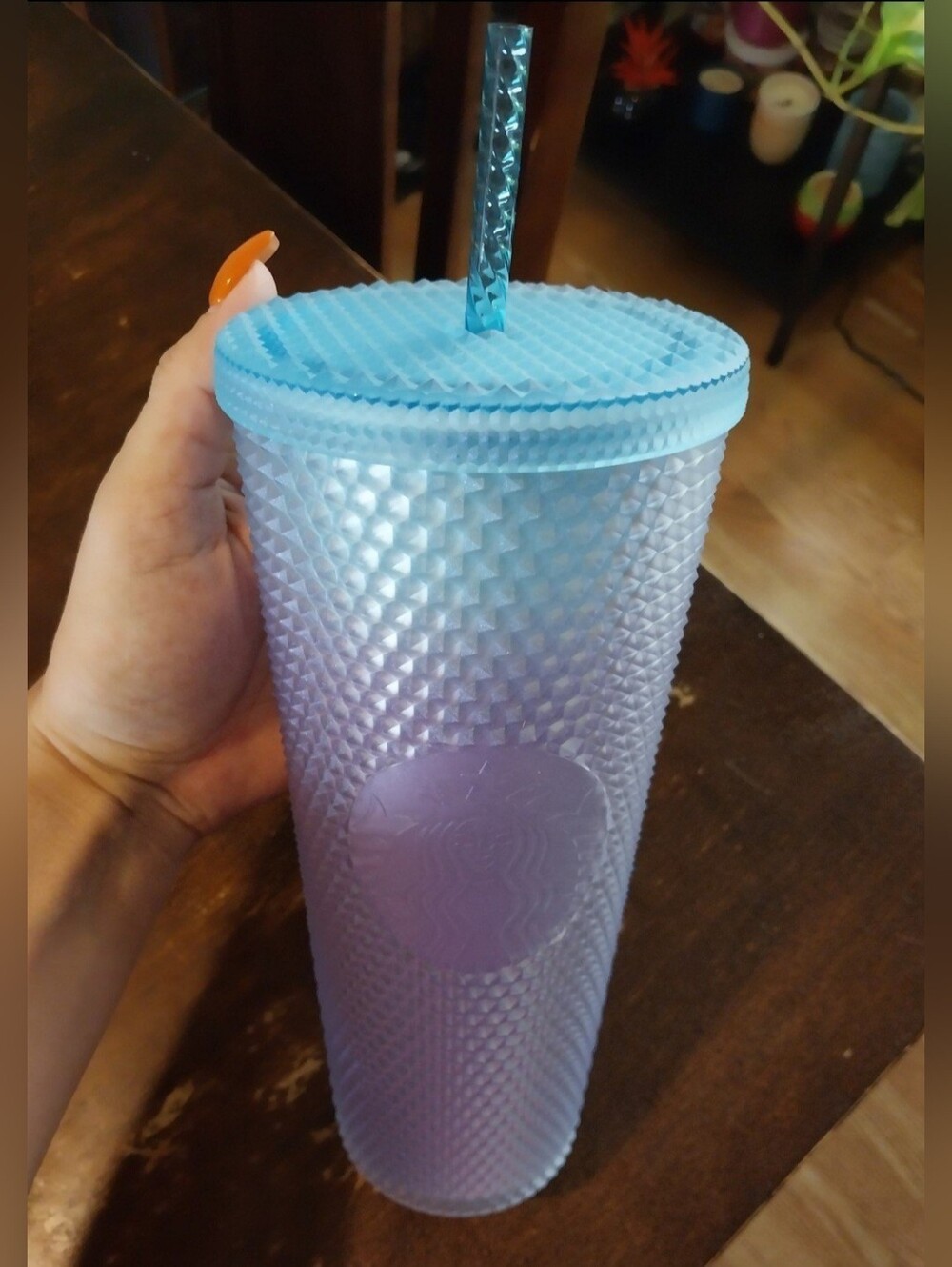 Starbucks Periwinkle Gradient Soft Touch Studded Tumbler